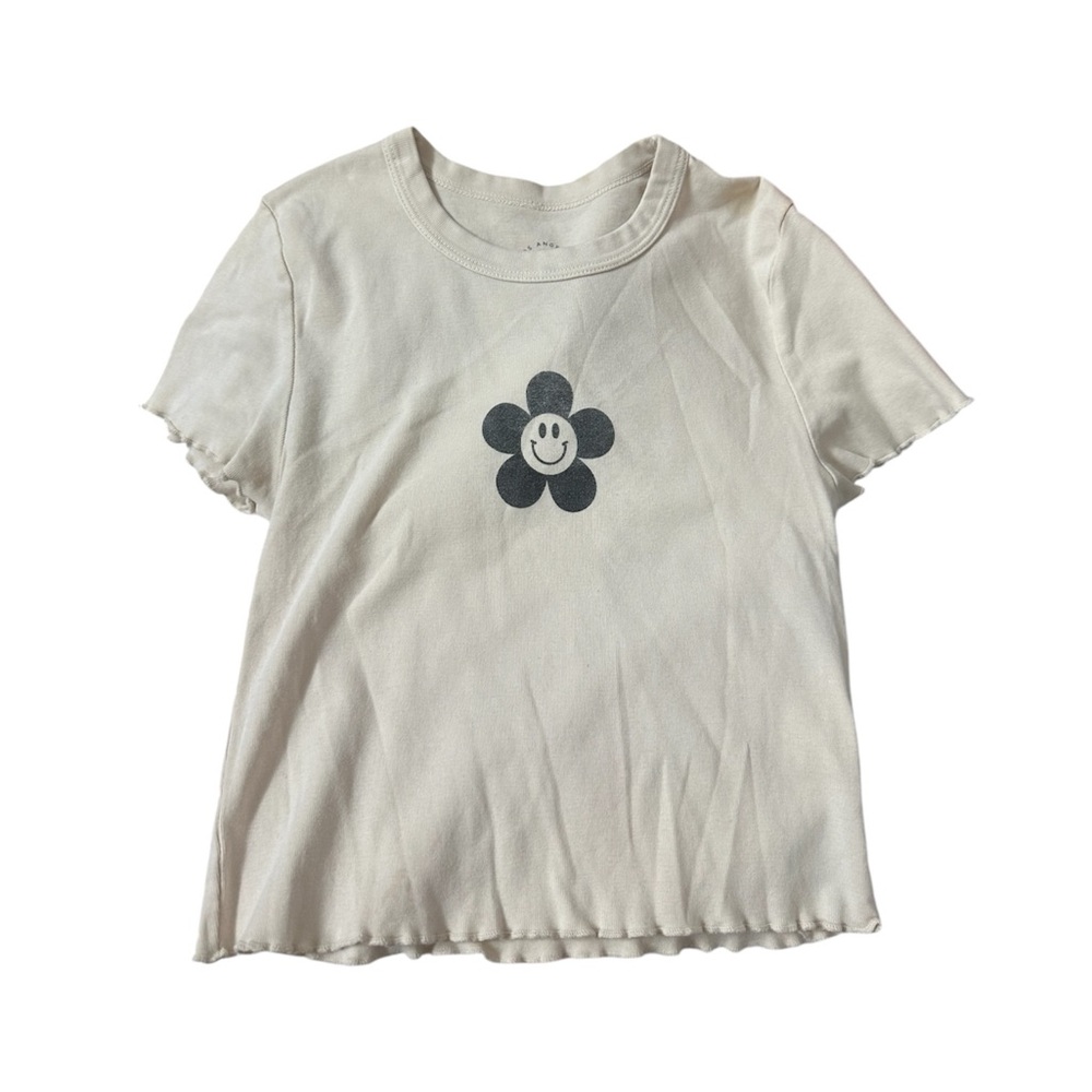 Smiley Flower Crop Top